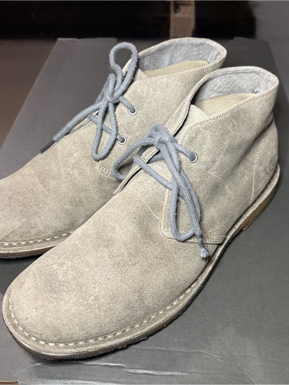 Men's Ugg Neumel - Suede Chukka Boots in Light Gray 11.5M